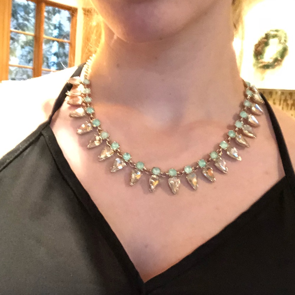 Silver necklace costume jewlery